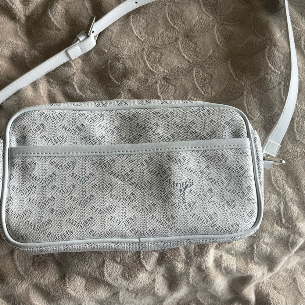 Stylish white crossbody handbag designer